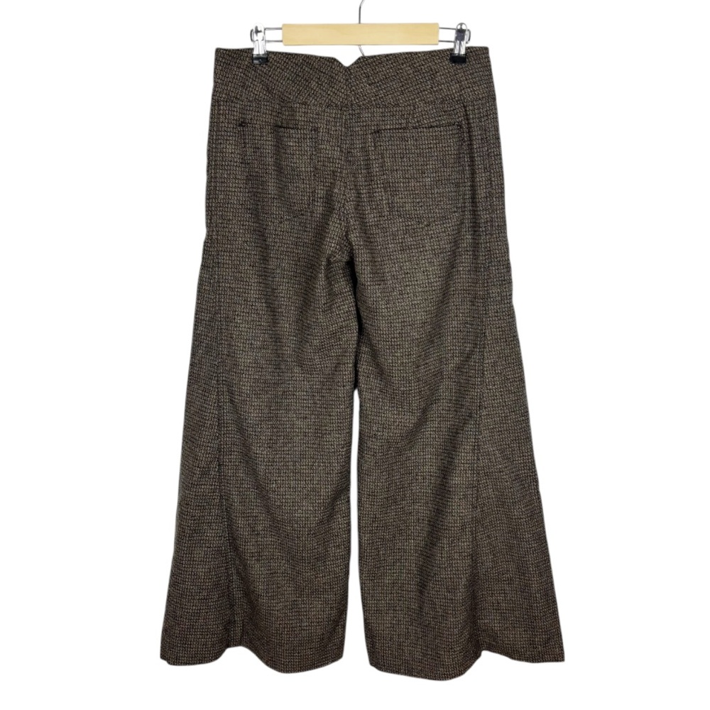 Free People Extreme Flare Tweed Pants Wool Blend Size 6 - Picture 5 of 8